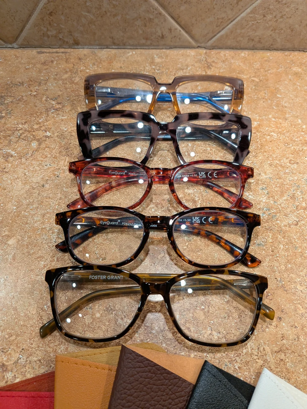 5) 1.5 x Reading Glasses